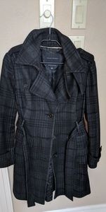 Plaid Banana Republic Coat( no pockets)